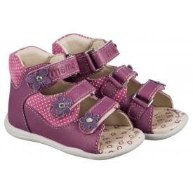 MEMO BABY Start Doris 3NA profilaktyczne sandały na rzepy dla dziewczynek do nauki chodzenia