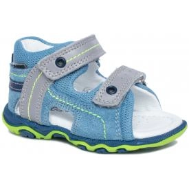 Bartek Baby 11848/7 - 89Q sandałki sandały profilaktyczne dla dzieci niebieski - szary