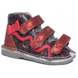 BARTEK 11638/5-V110 kapcie / sandały, sandałki profilaktyczne dziecięce - czerwony