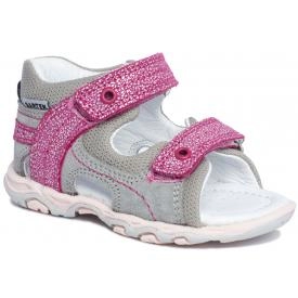 Bartek Baby 11848/7 - 55T sandałki sandały profilaktyczne dla dzieci szary fuksja