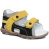 Bartek Baby 11848/7 - W35 sandałki sandały profilaktyczne dla dzieci czarny żółty