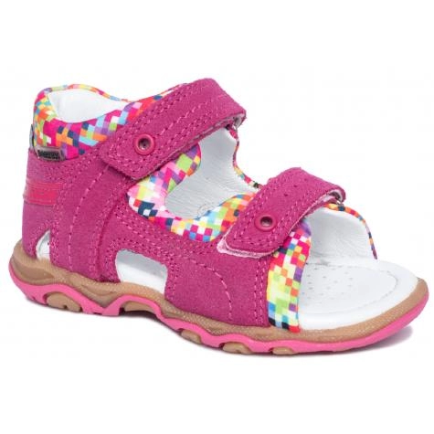 Bartek Baby 11848 /7 - V42 sandałki sandały profilaktyczne dla dzieci fuksja - piksele