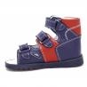 Bartek 81804/86804/0 - N9A sandały, sandałki profilaktyczne dziecięce z obcasem Thomasa -  niebieski czerwony