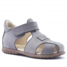 EMEL E2199-15 ROCZKI sandałki sandały profilaktyczne dziecięce zakryte - szare