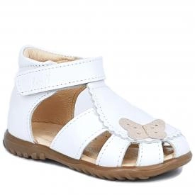 EMEL E2183-18 sandałki sandały profilaktyczne ROCZKI dziewczęce - białe
