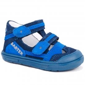 Bartek T-81885-004 sandałki, sandały zabudowane, PÓŁSANDAŁKI profilaktyczne dziecięce - niebieski