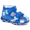 Bartek 711700003   sandały sandałki profilaktyczne zabudowane dziecięce - niebieskie