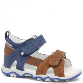 Bartek BABY 118240-20 sandały sandałki profilaktyczne dziecięce- niebieski, brązowy