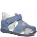 EMEL E2199-22 ROCZKI sandałki sandały profilaktyczne dziecięce zabudowane - niebieskie