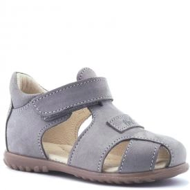 EMEL E2199-15 ROCZKI sandałki sandały profilaktyczne dziecięce zakryte - szare