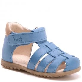 EMEL E1078-4 ROCZKI sandałki sandały profilaktyczne dziecięce - niebieskie