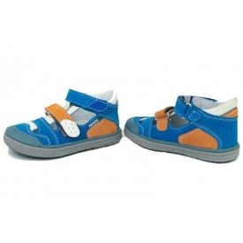 Bartek 81885-030 sandałki, sandały zabudowane, PÓŁSANDAŁKI profilaktyczne dziecięce - niebieski