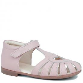 EMEL E2635-20 sandały sandałki balerinki z obcasem dla dziewczynki- różowy