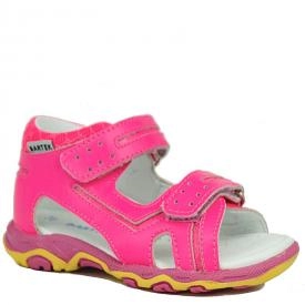 Bartek 71825 NPF sandały sandałki dla dzieci, dziecięce - różowy neon
