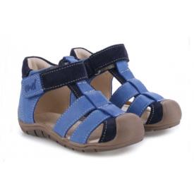 EMEL ES2187A-16 ROCZKI sandałki sandały profilaktyczne dziecięce zabudowane - niebieskie