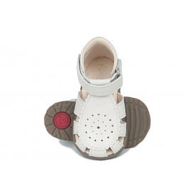 EMEL ES1214D-3 sandałki sandały profilaktyczne zabudowane dziewczęce ROCZKI - BIAŁE