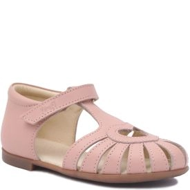 EMEL E2635-20/3 sandały sandałki balerinki z obcasem dla dziewczynki- różowy