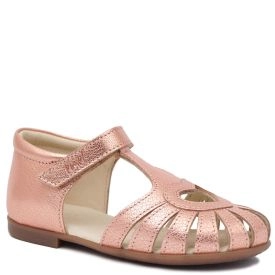 EMEL E2635-23/3 sandały sandałki balerinki z obcasem dla dziewczynki- różowy