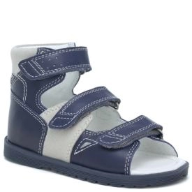 Bartek 81804-009/3 sandały, sandałki profilaktyczne dziecięce z obcasem Thomasa -  niebieski