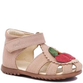 EMEL ES1214E sandałki sandały profilaktyczne ROCZKI DZIEWCZECE - różowe z truskawką