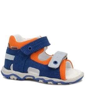 Bartek Baby 11848-020 sandałki sandały profilaktyczne dla dzieci niebieski- pomarańcz