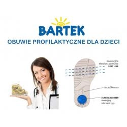 Bartek 81803/5 1L sandały  profilaktyczne granat bordo